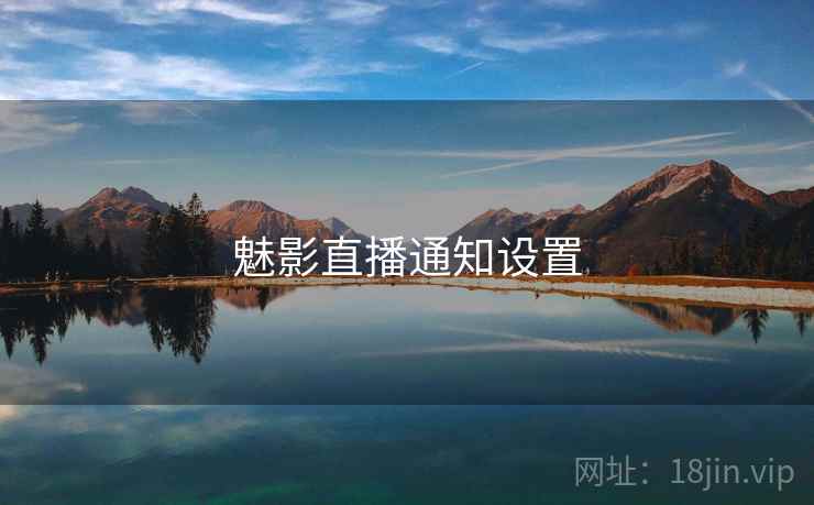 魅影直播通知设置