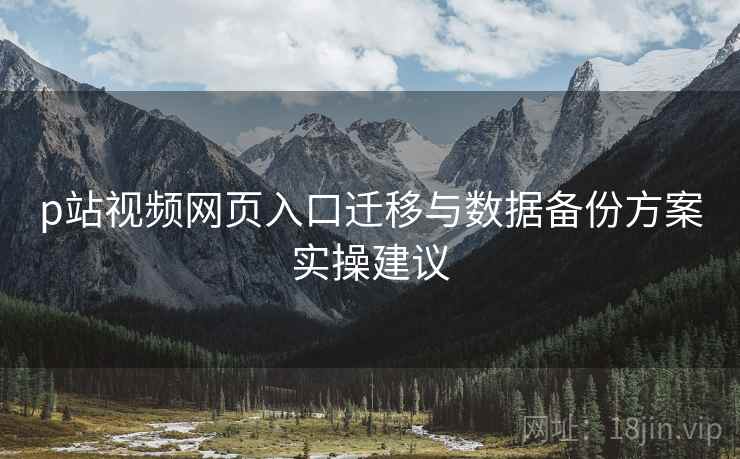 p站视频网页入口迁移与数据备份方案实操建议