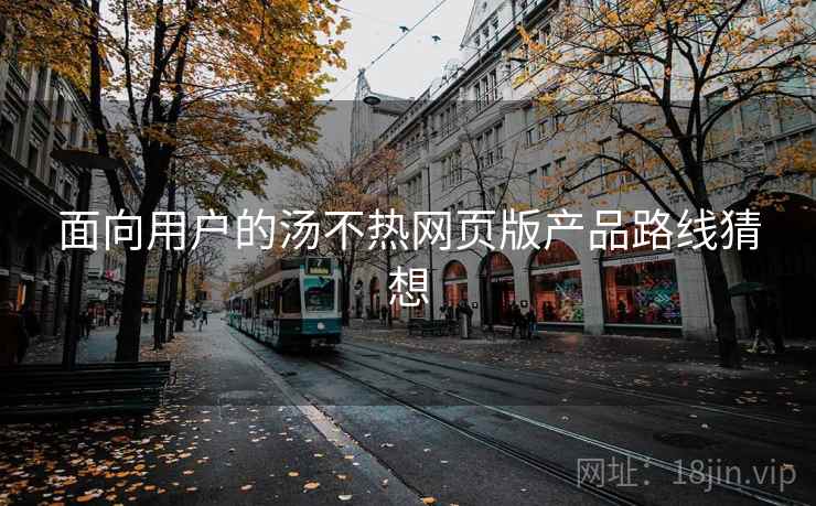 面向用户的汤不热网页版产品路线猜想