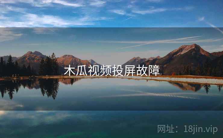 木瓜视频投屏故障