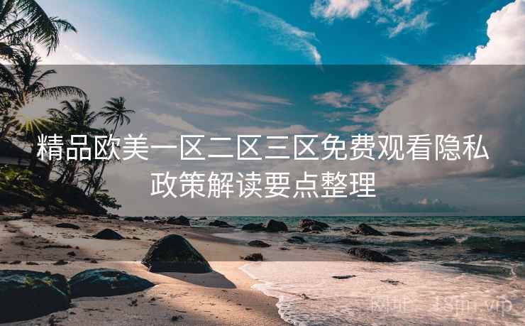 精品欧美一区二区三区免费观看隐私政策解读要点整理