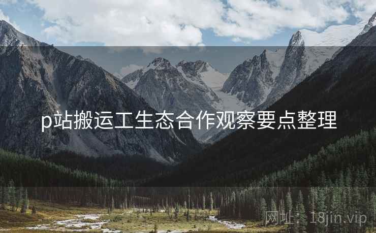 p站搬运工生态合作观察要点整理