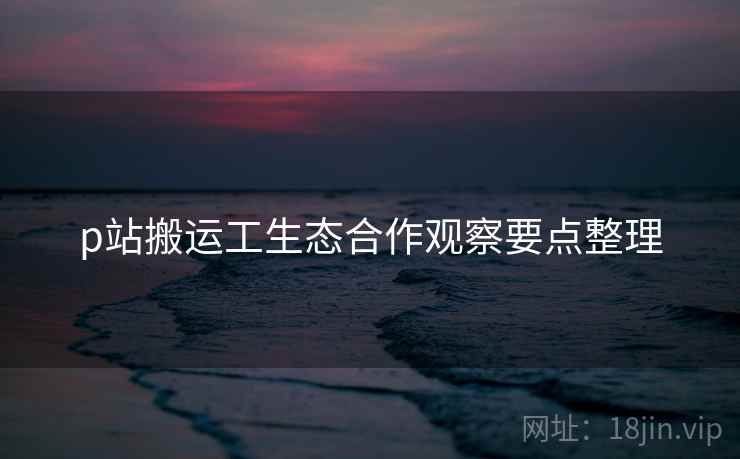 p站搬运工生态合作观察要点整理