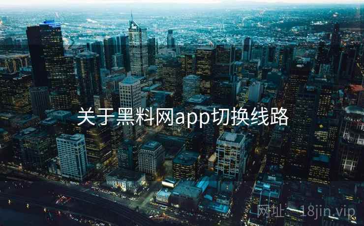 关于黑料网app切换线路
