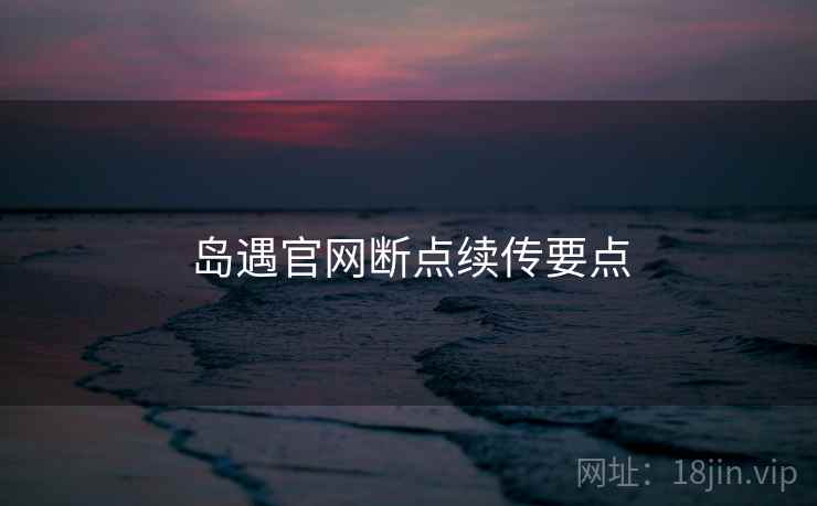 岛遇官网断点续传要点